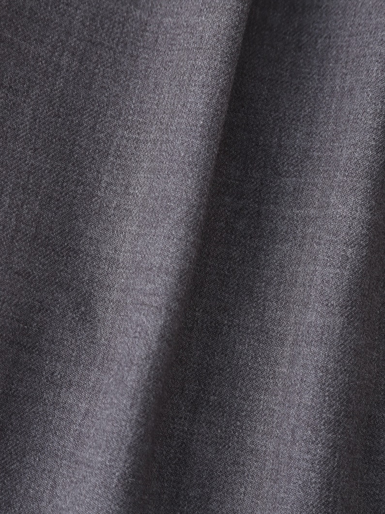 ウール ワイド フレアパンツ（ブルー/グレー） 詳細画像 gray 4