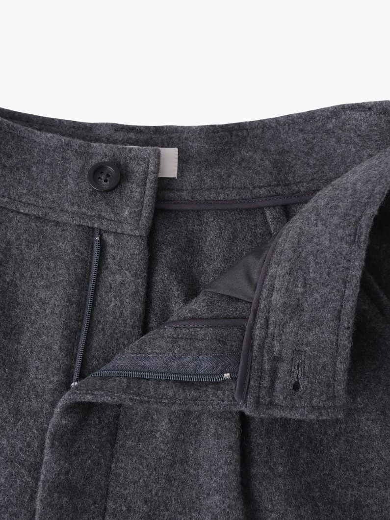 ウール ワイドパンツ（グレー/ベージュ） 詳細画像 beige 2