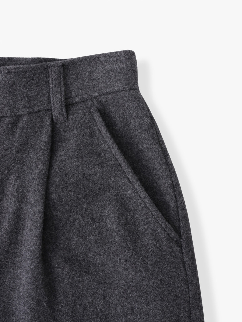 ウール ワイドパンツ（グレー/ベージュ） 詳細画像 beige 3