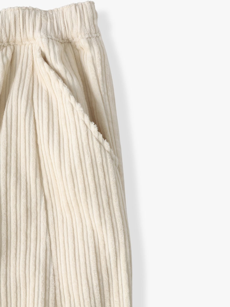 コーデュロイ タックパンツ 詳細画像 ivory 3