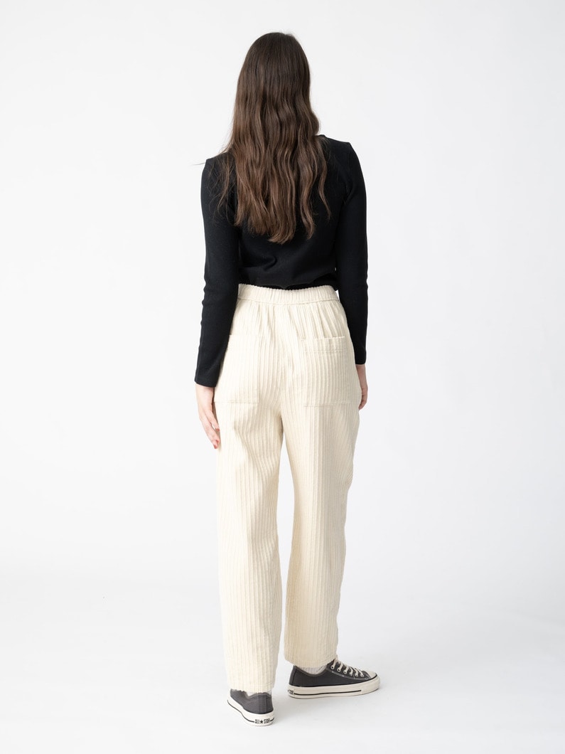 コーデュロイ タックパンツ 詳細画像 ivory 4