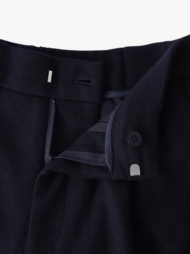 ウール タックパンツ（レッド/ネイビー) 詳細画像 navy 2