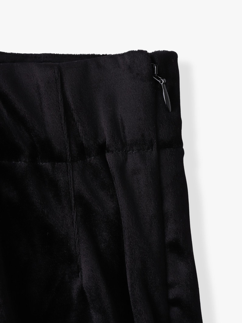 ベロア スリム イージーパンツ 詳細画像 black 2