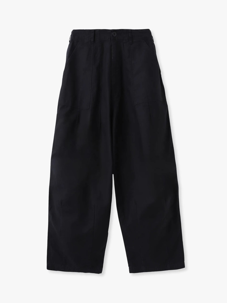 ワイド ミリタリー パンツ（ブラック/ホワイト） 詳細画像 black 5