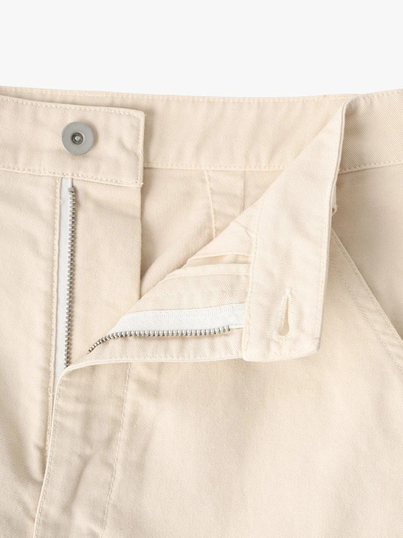 カットワーク ツイル パンツ（アイボリー/チャコールグレー） 詳細画像 ivory 2