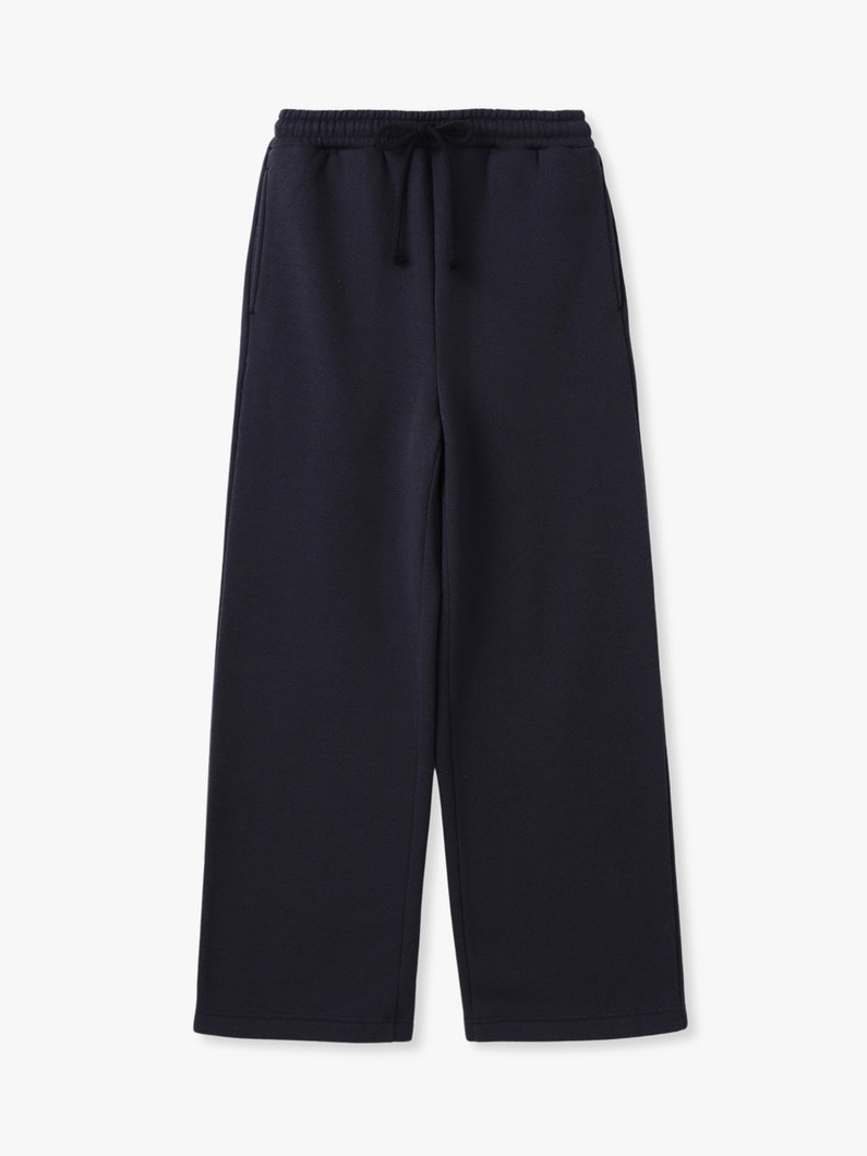 スウェット イージーパンツ（ホワイト/ブラック） 詳細画像 black