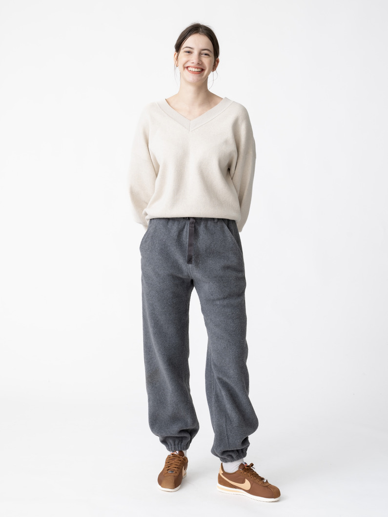 フリースパンツ（ブラック/チャコールグレー/ライトグレー） 詳細画像 charcoal gray