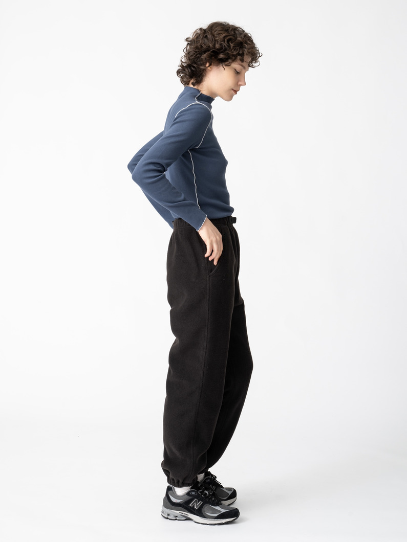 フリースパンツ（ブラック/チャコールグレー/ライトグレー） 詳細画像 black 3