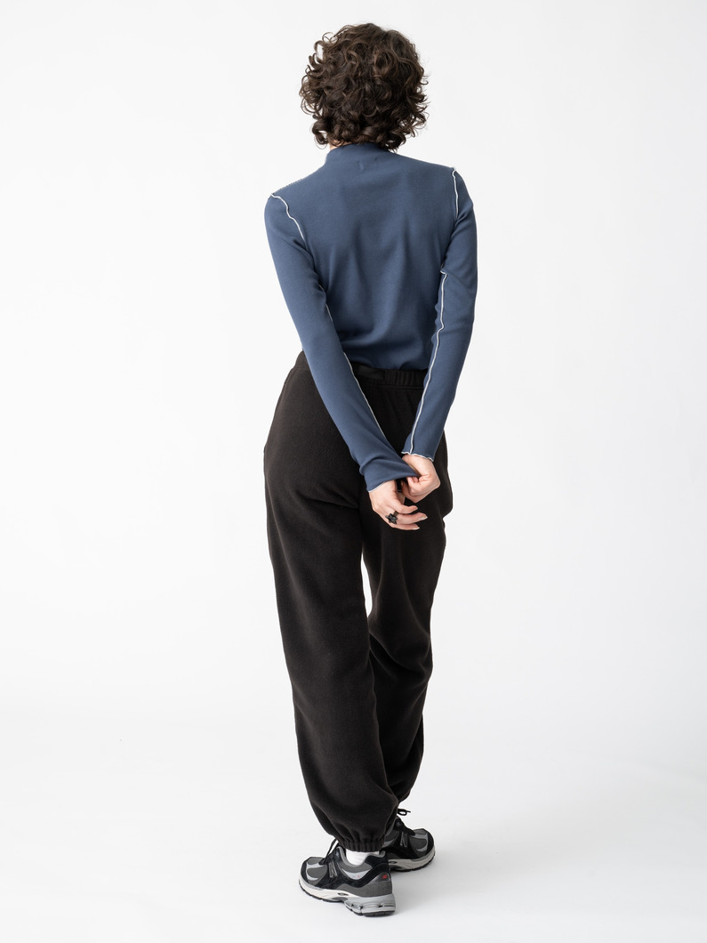 フリースパンツ（ブラック/チャコールグレー/ライトグレー） 詳細画像 black 4