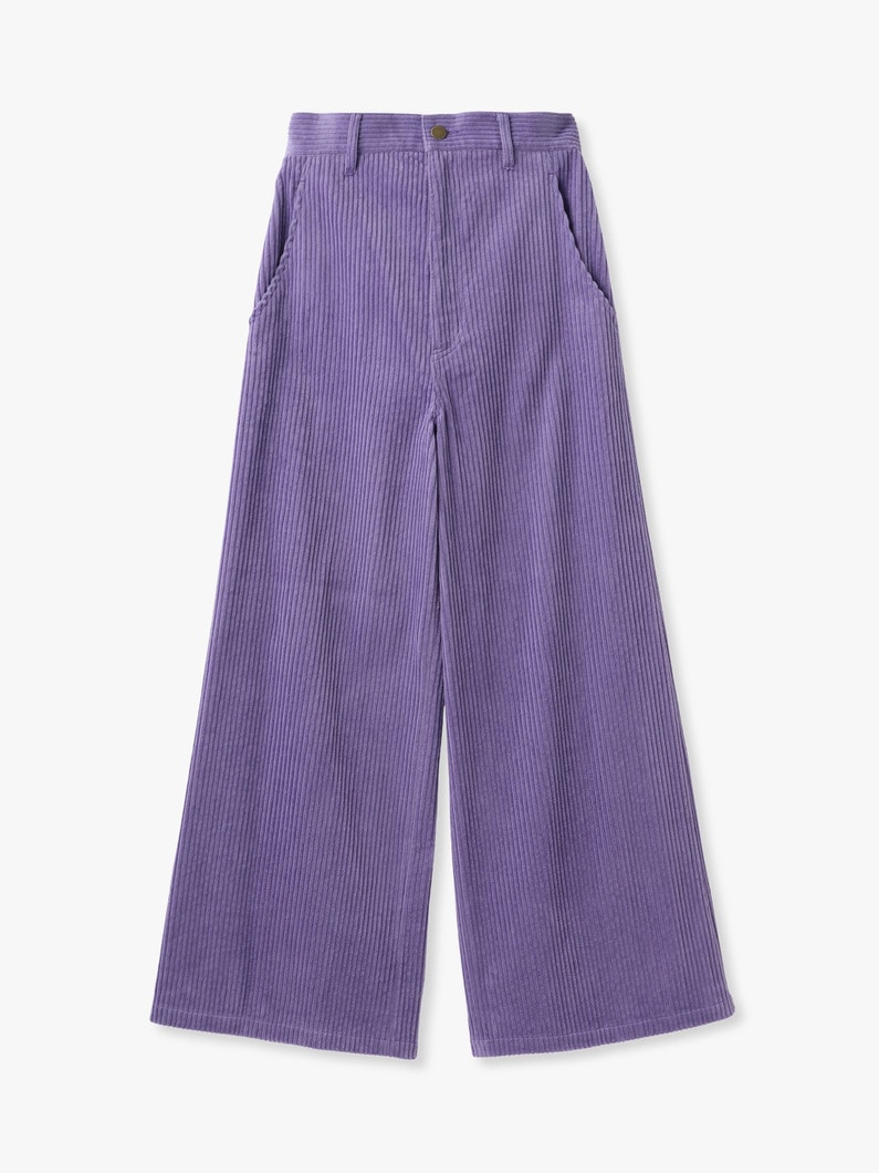 コーデュロイ ワイドパンツ 詳細画像 purple 1