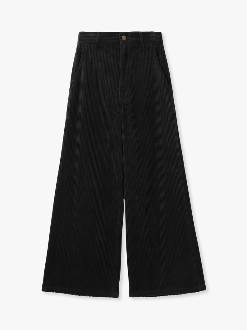 コーデュロイ ワイドパンツ 詳細画像 charcoal gray 4