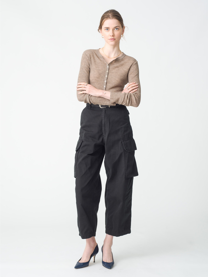 ワイド カーゴパンツ（ブラック/カーキ） 詳細画像 black 1