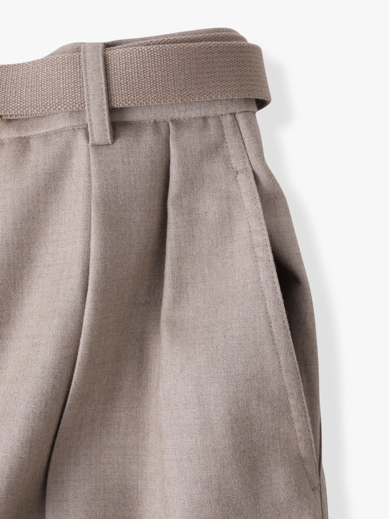 ウールフラノ パンツ 詳細画像 navy 3