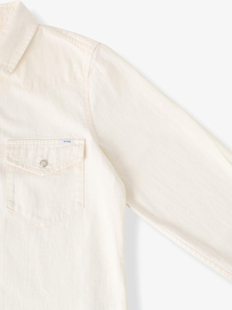 オール マイエクセズ ボタンアップ デニムシャツ 詳細画像 off white 2