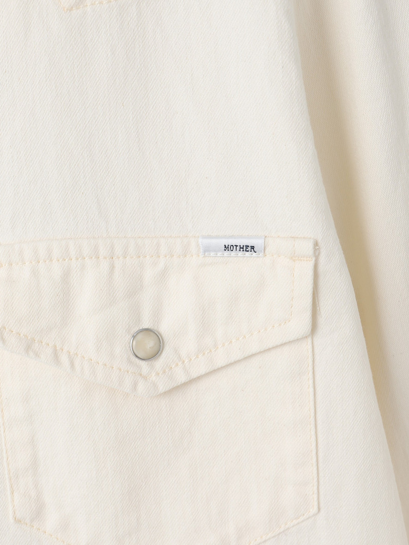 オール マイエクセズ ボタンアップ デニムシャツ 詳細画像 off white 3