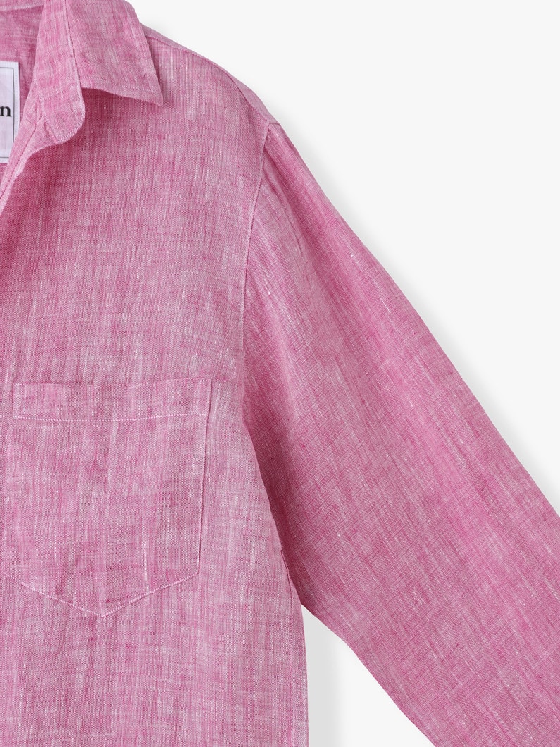 ローリー イタリアンリネン シャツドレス（パープル） 詳細画像 purple 2