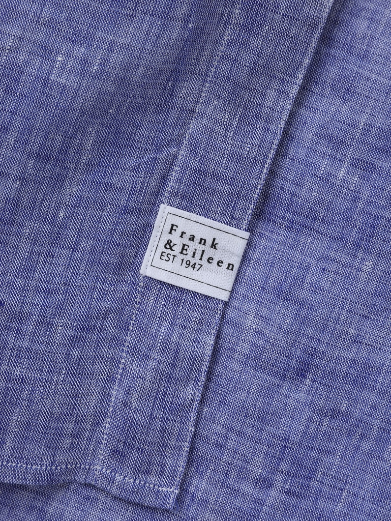 ローリー イタリアンリネン シャツドレス（ブルー） 詳細画像 blue 3