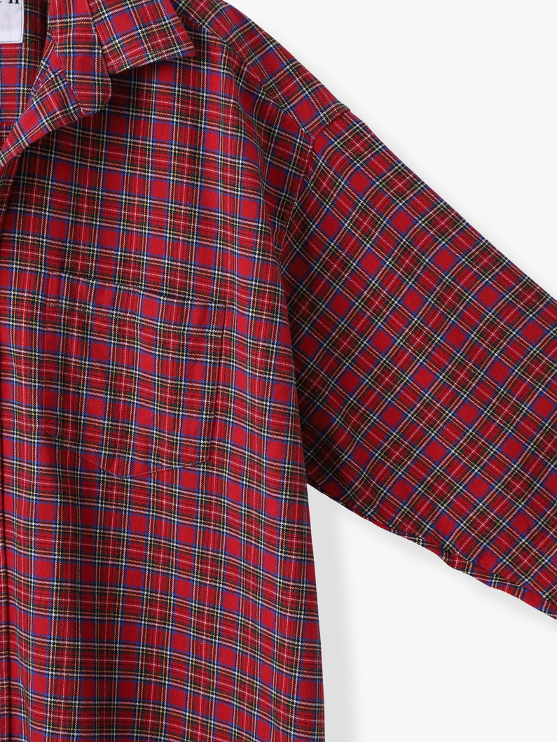 マッケンジー コットン チェックシャツ（レッド） 詳細画像 red 2