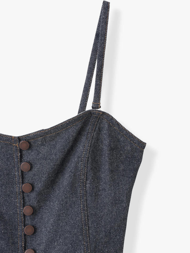 シルクデニム ビスチェ 詳細画像 indigo 2