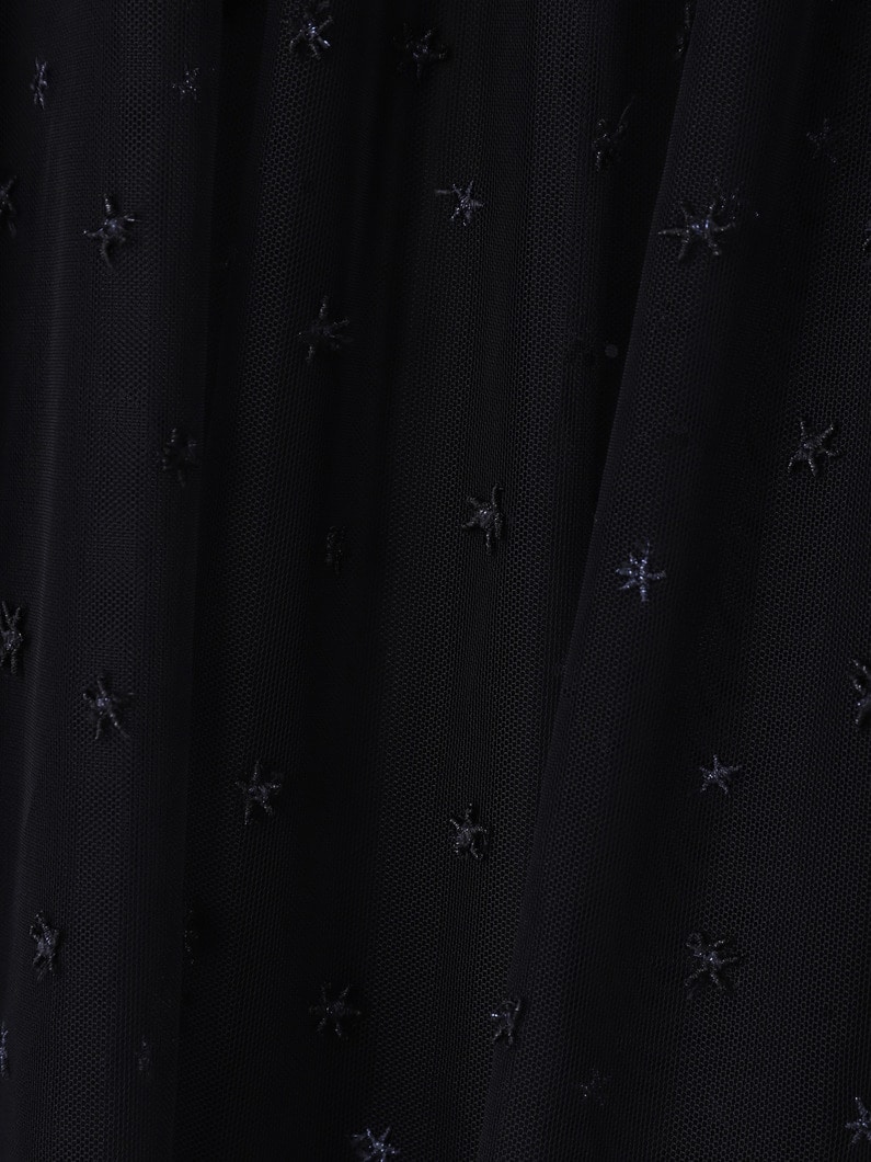 チュール スター ブラウス 詳細画像 black 5
