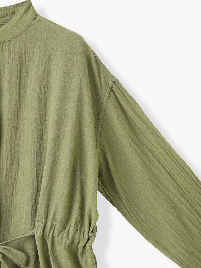 シアー シャツ（オリーブ/ホワイト） 詳細画像 olive 2