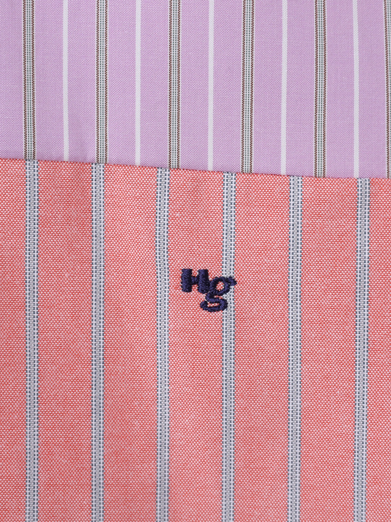 ストライプ ラガーシャツ 詳細画像 coral 4