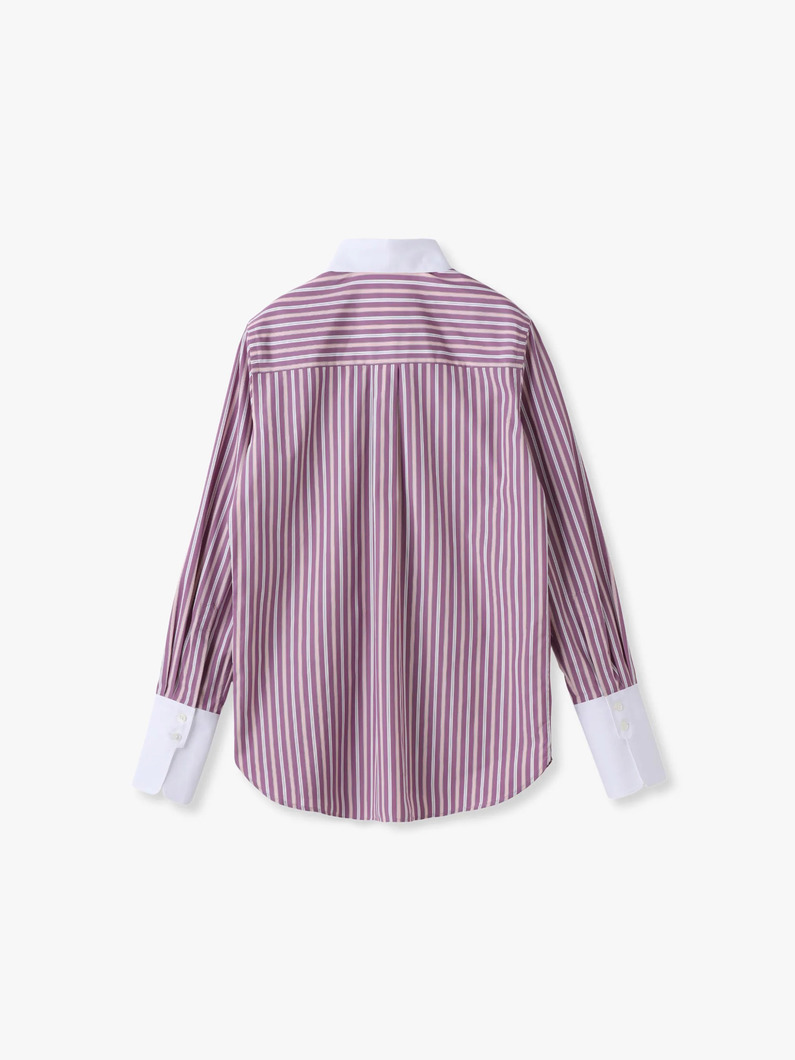 サビル ストライプ シャツ 詳細画像 lavender 1