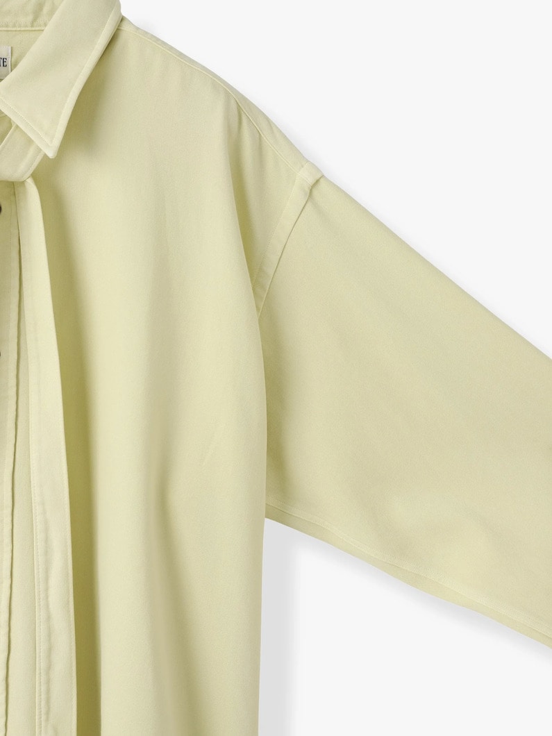 ファイン カウント コットン ピース ダイ ボウタイ シャツ 詳細画像 yellow 2