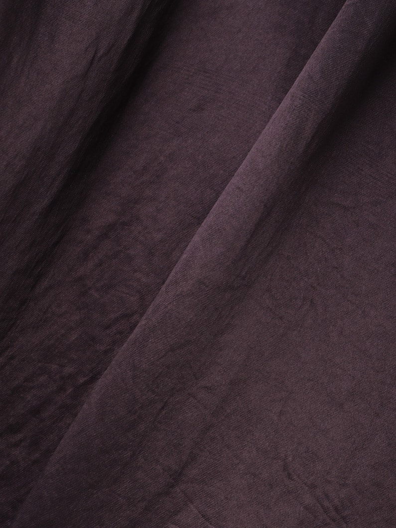 アセテートパラシュート ボタンダウン シャツ 詳細画像 brown 3