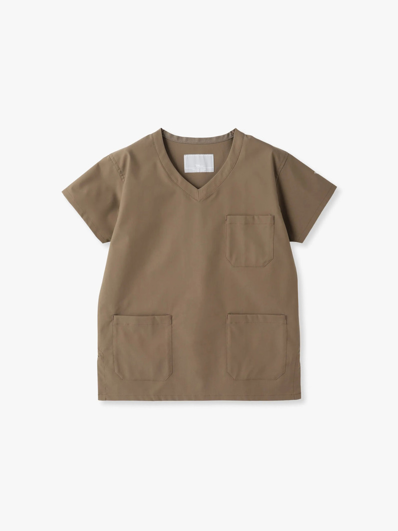 スクラブ トップス（women） 詳細画像 brown 3
