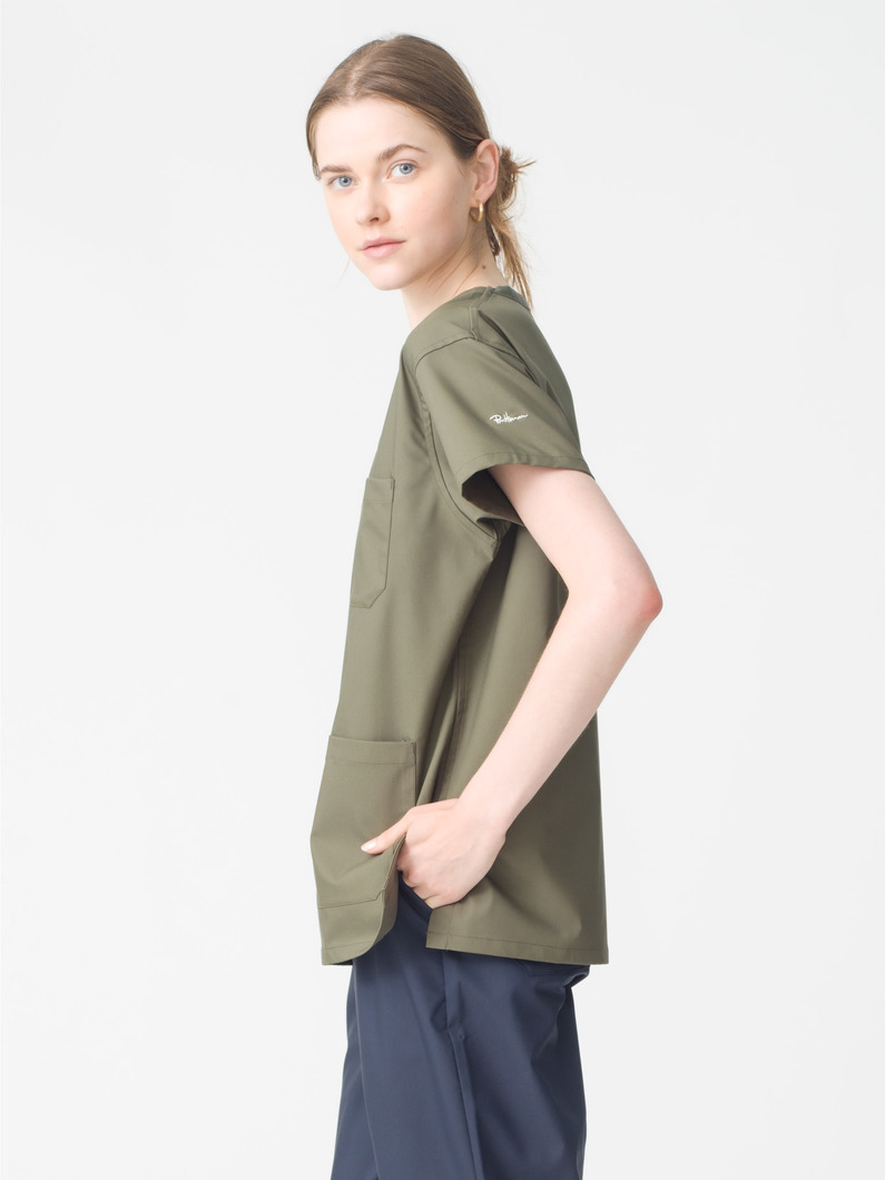 スクラブ トップス（women） 詳細画像 khaki 2