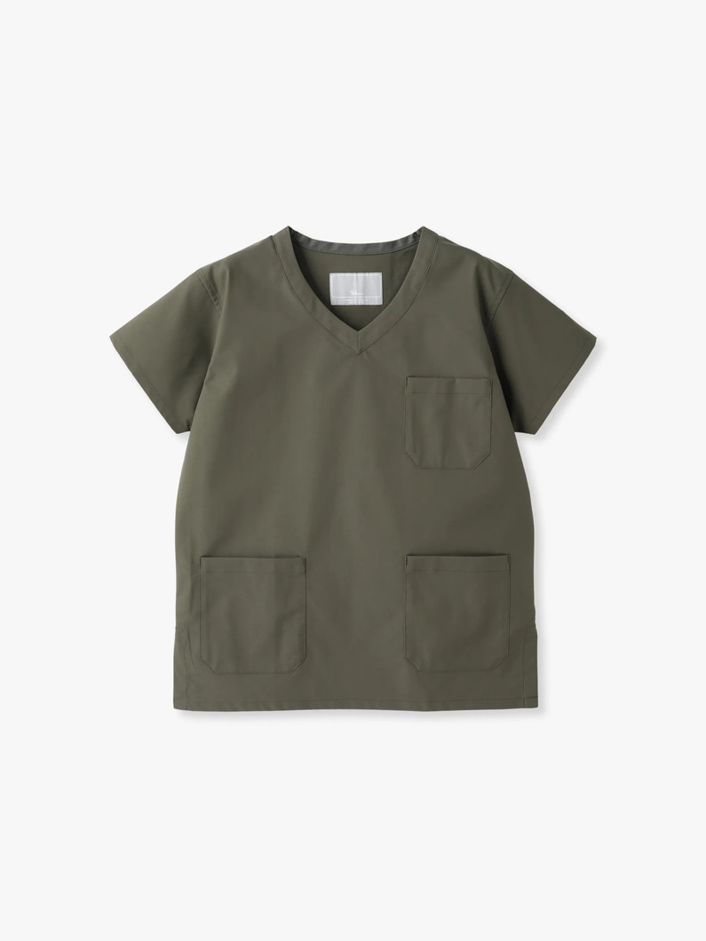 スクラブ トップス（women） 詳細画像 khaki 3