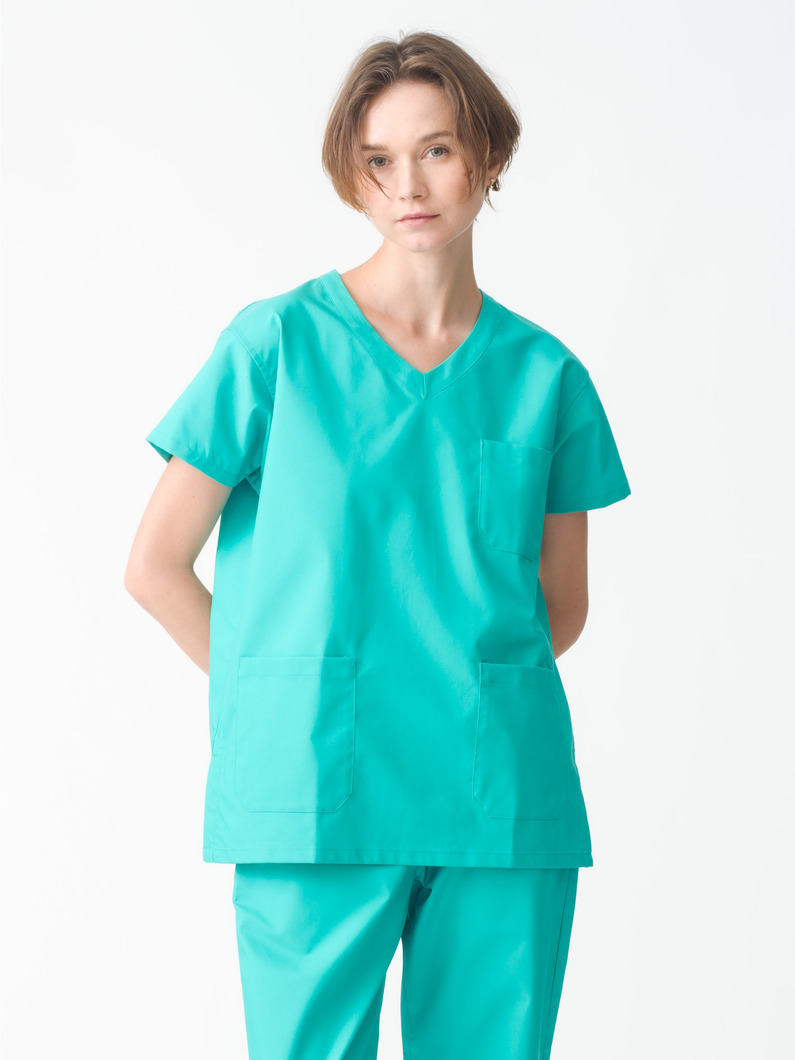 スクラブ トップス（women） 詳細画像 aqua