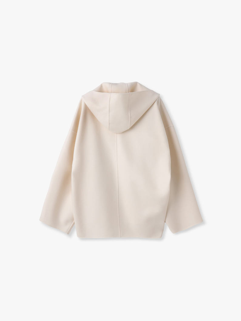 ライトウール メルトン フーディー ブラウス 詳細画像 ivory 1