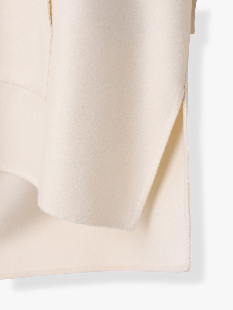 ライトウール メルトン フーディー ブラウス 詳細画像 ivory 3