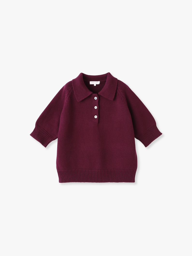 【新品タグ付き】ロンハーマン別注　DEMYLEE デミリー　ニットポロシャツ ベイリー コットンカシミア ポロニットトップ｜DEMYLEE(デミリー