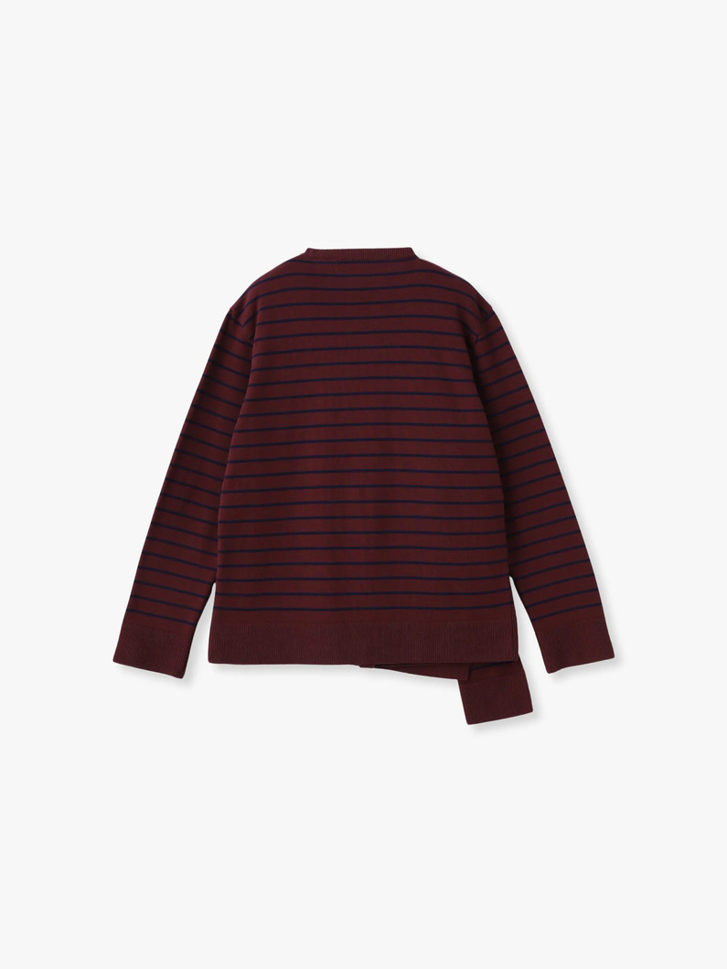 ドレープ ニット トップ 詳細画像 burgundy 1