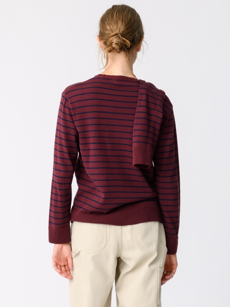 ドレープ ニット トップ 詳細画像 burgundy 2