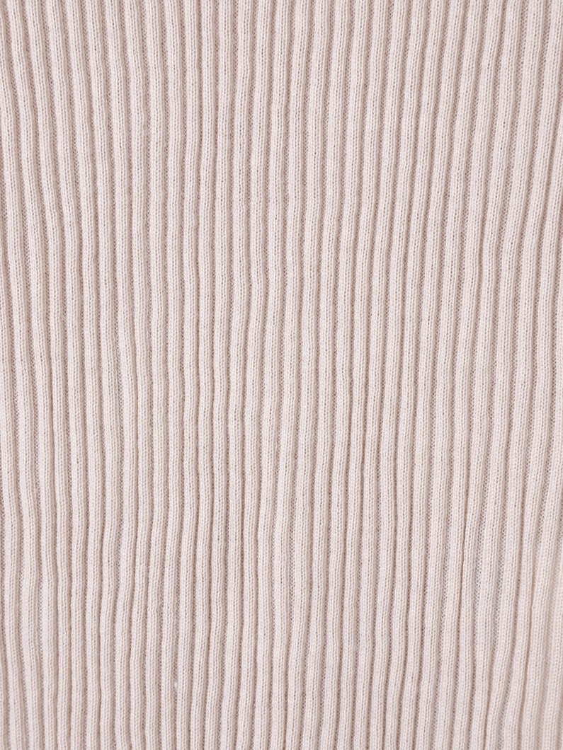 ウールシルク リブニットトップ 詳細画像 black 3