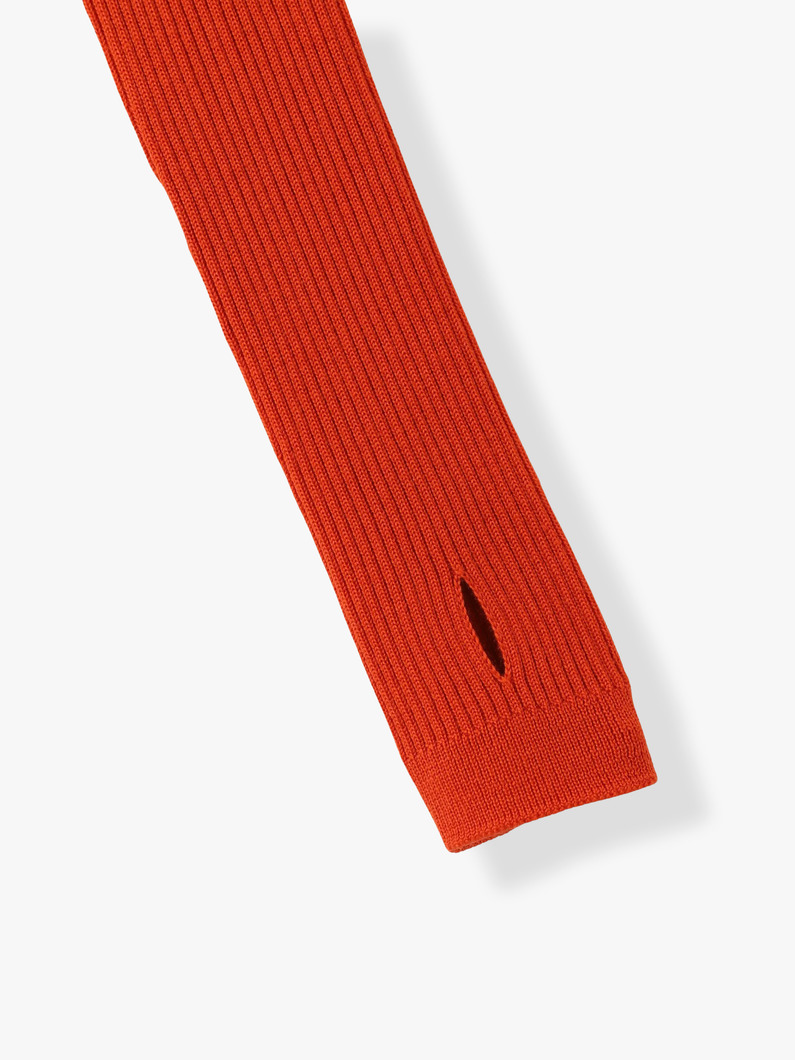 ホールガーメント タートルネック ニットトップ（オレンジ/ロイヤルブルー） 詳細画像 royal blue 3