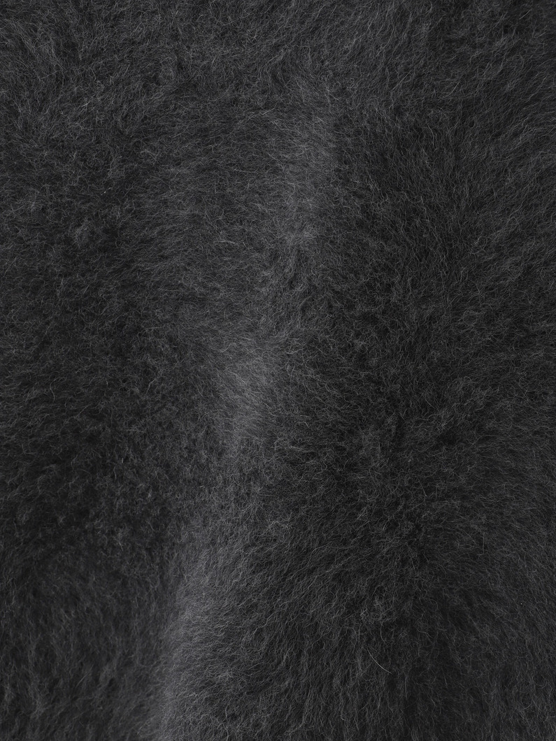 フォックスカシミア ベスト（ブラウン/チャコールグレー） 詳細画像 charcoal gray 4