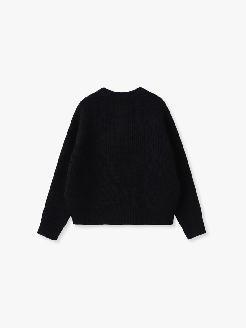 チェルシー ウール ニット プルオーバー（ブルー/ブラック） 詳細画像 blue 1