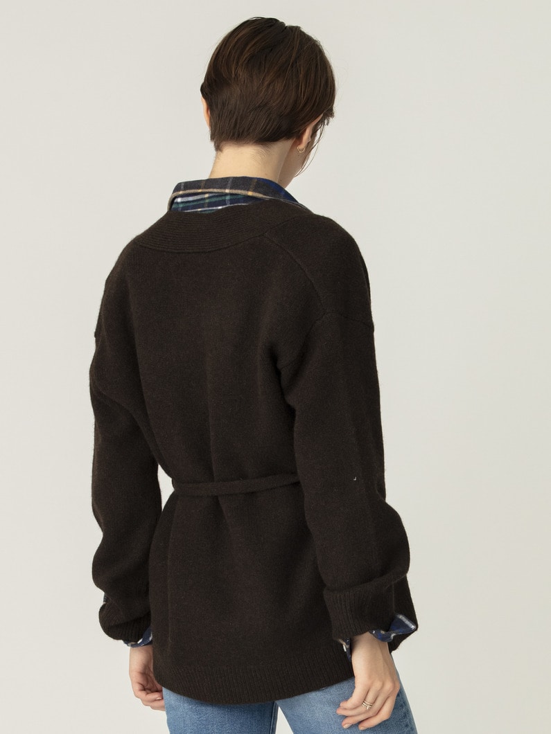 カリ ウールニット カーディガン（ブラウン） 詳細画像 brown 3