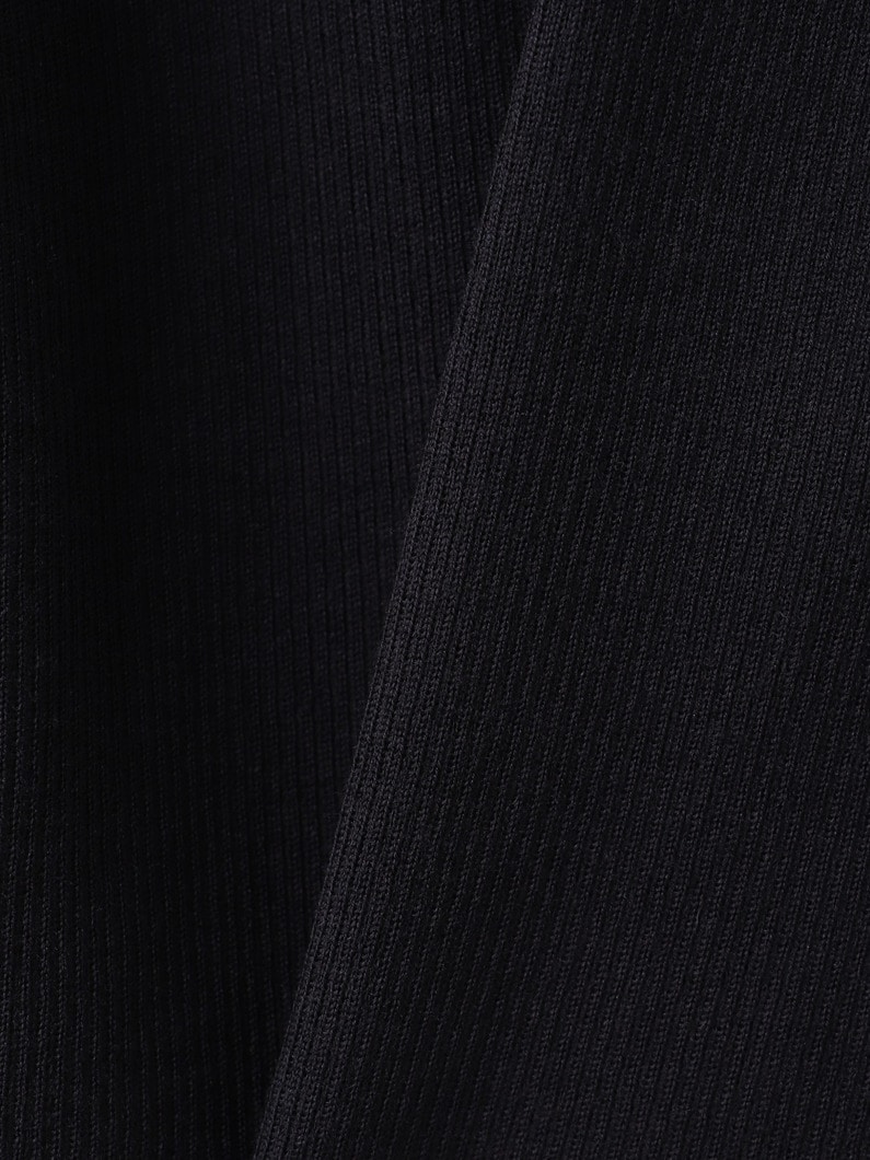 ハイゲージリブ クルーネック ニットトップ 詳細画像 gray 3