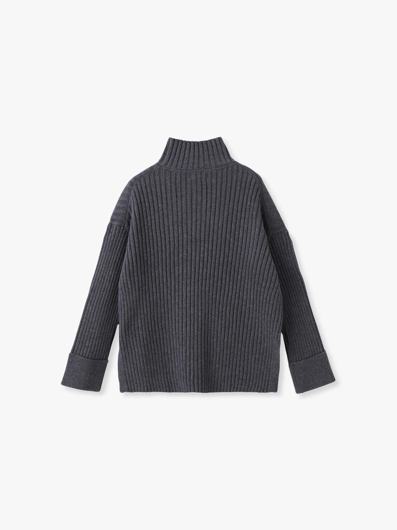 エアーコットン リブタートルネック プルオーバー 詳細画像 red 1