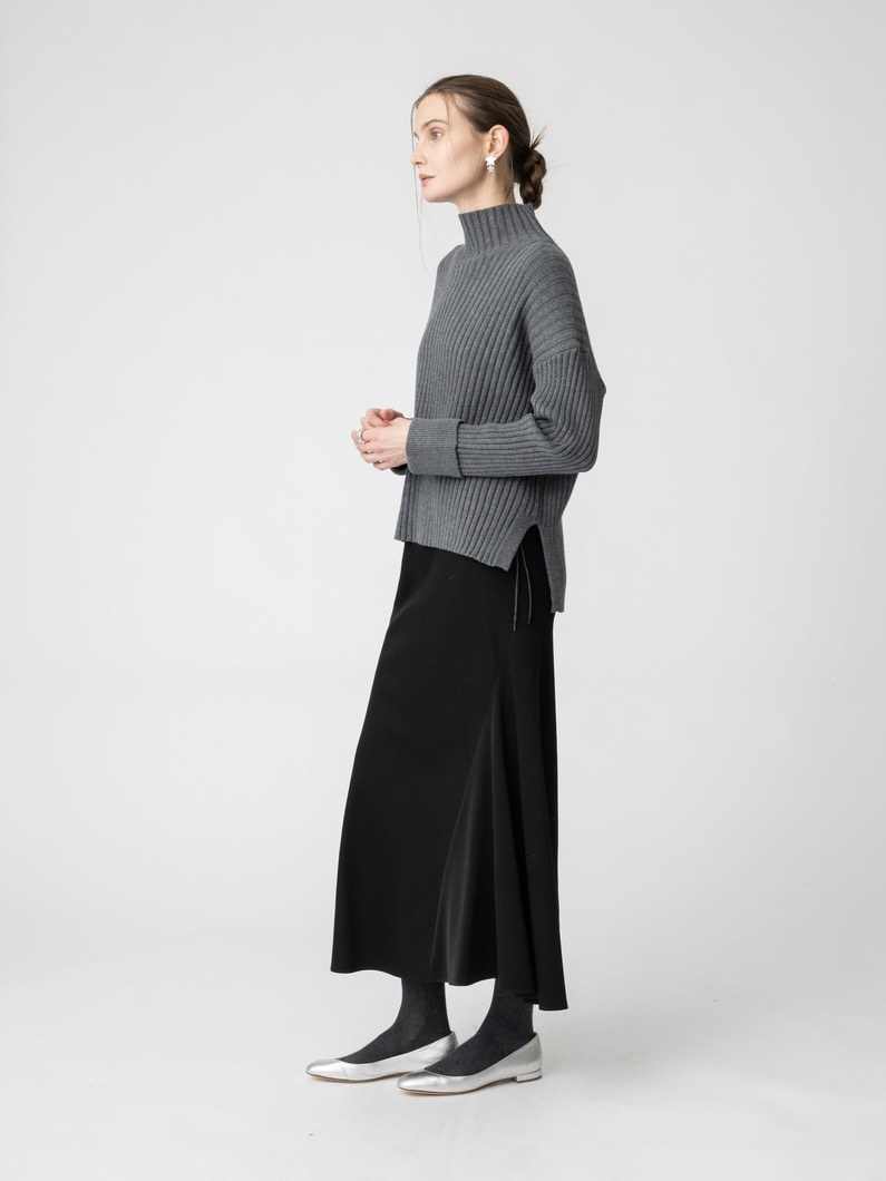 エアーコットン リブタートルネック プルオーバー 詳細画像 top gray 2