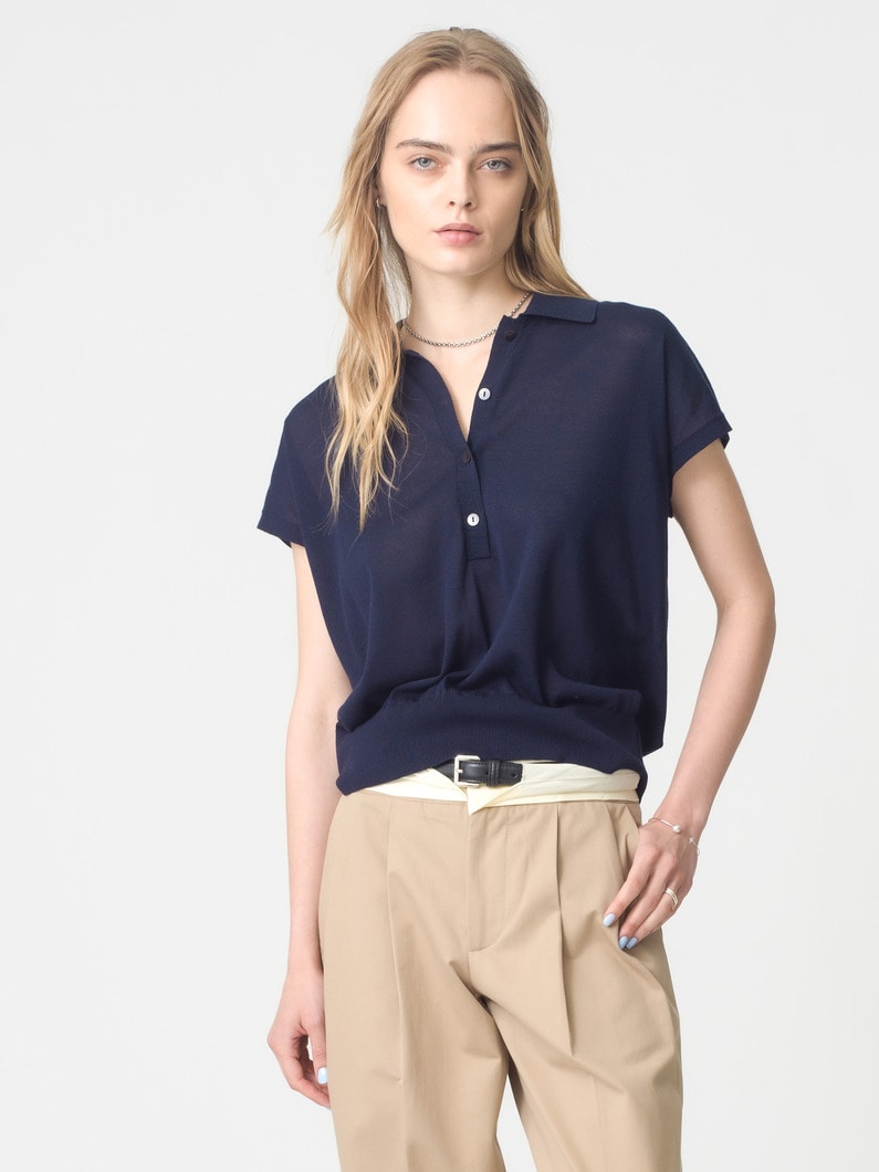 フレンチスリーブ ニットポロトップ｜Ron Herman(ロンハーマン