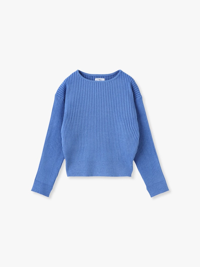 モールリブ ニットトップ 詳細画像 blue