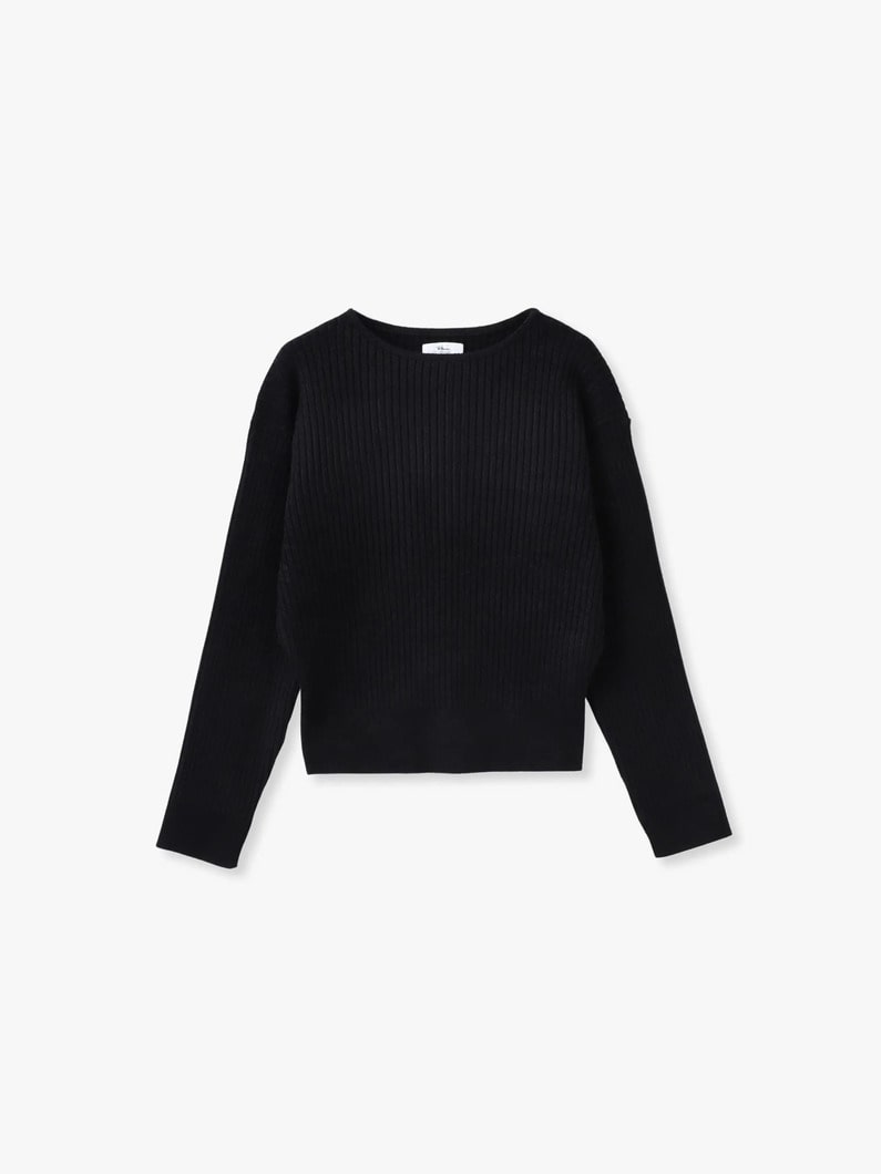 モールリブ ニットトップ 詳細画像 black 2