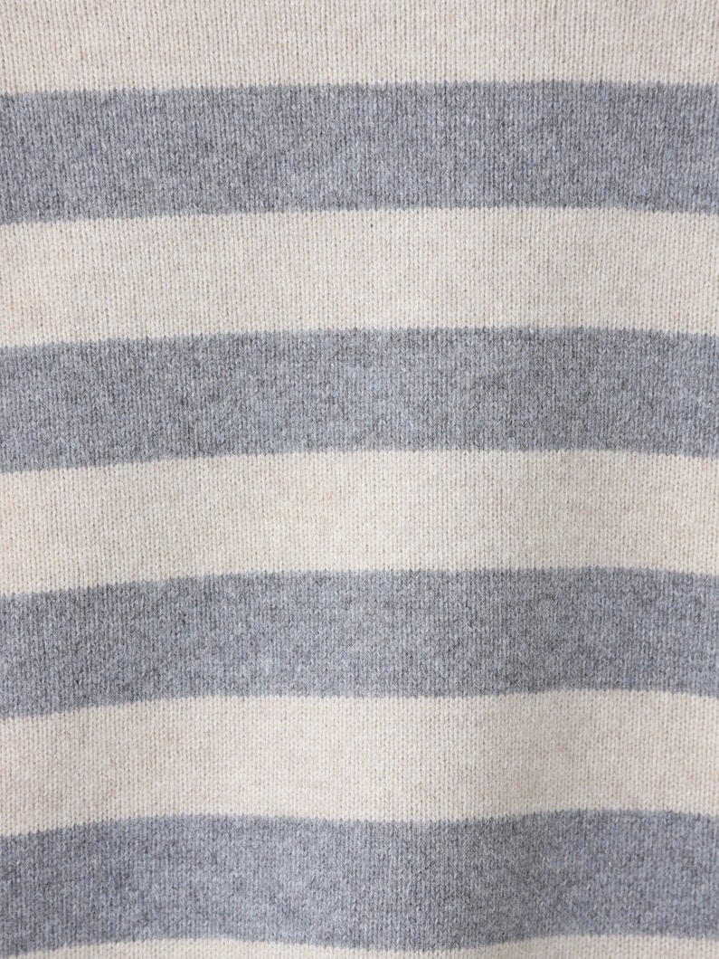 クレイジーストライプ ニットトップ 詳細画像 gray 3
